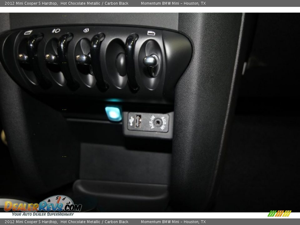 2012 Mini Cooper S Hardtop Hot Chocolate Metallic / Carbon Black Photo #17