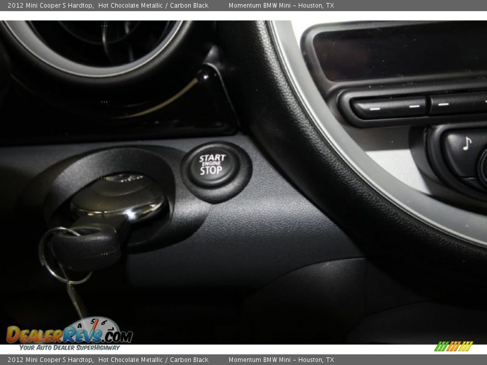 2012 Mini Cooper S Hardtop Hot Chocolate Metallic / Carbon Black Photo #20
