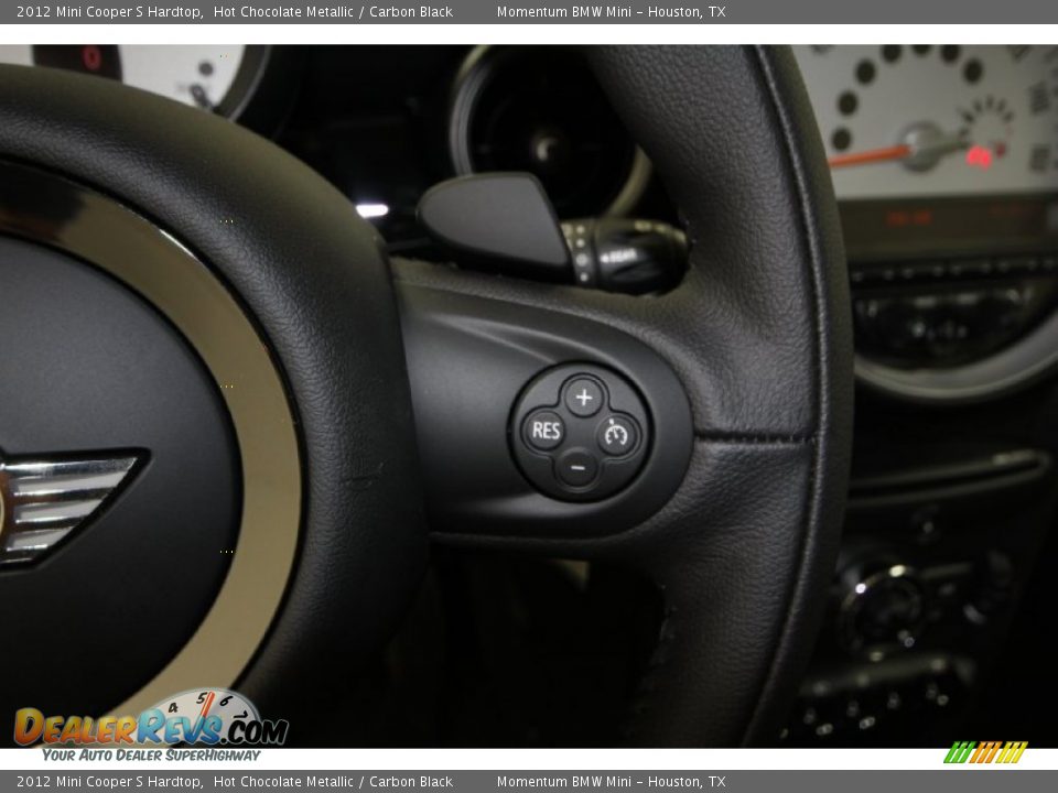 2012 Mini Cooper S Hardtop Hot Chocolate Metallic / Carbon Black Photo #21