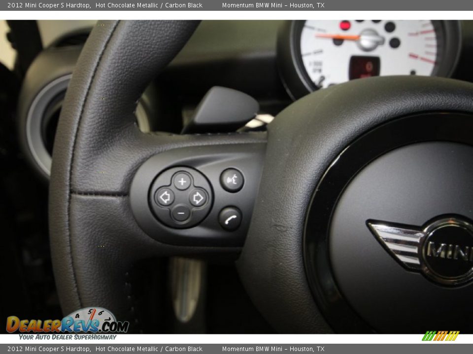 2012 Mini Cooper S Hardtop Hot Chocolate Metallic / Carbon Black Photo #22