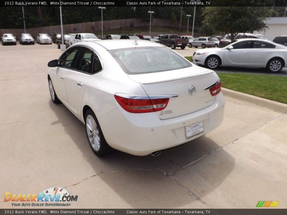 2012 Buick Verano FWD White Diamond Tricoat / Choccachino Photo #3