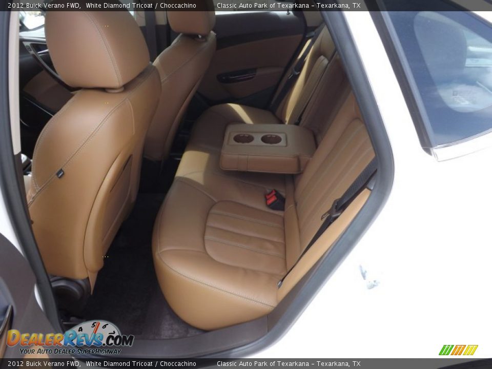 2012 Buick Verano FWD White Diamond Tricoat / Choccachino Photo #15