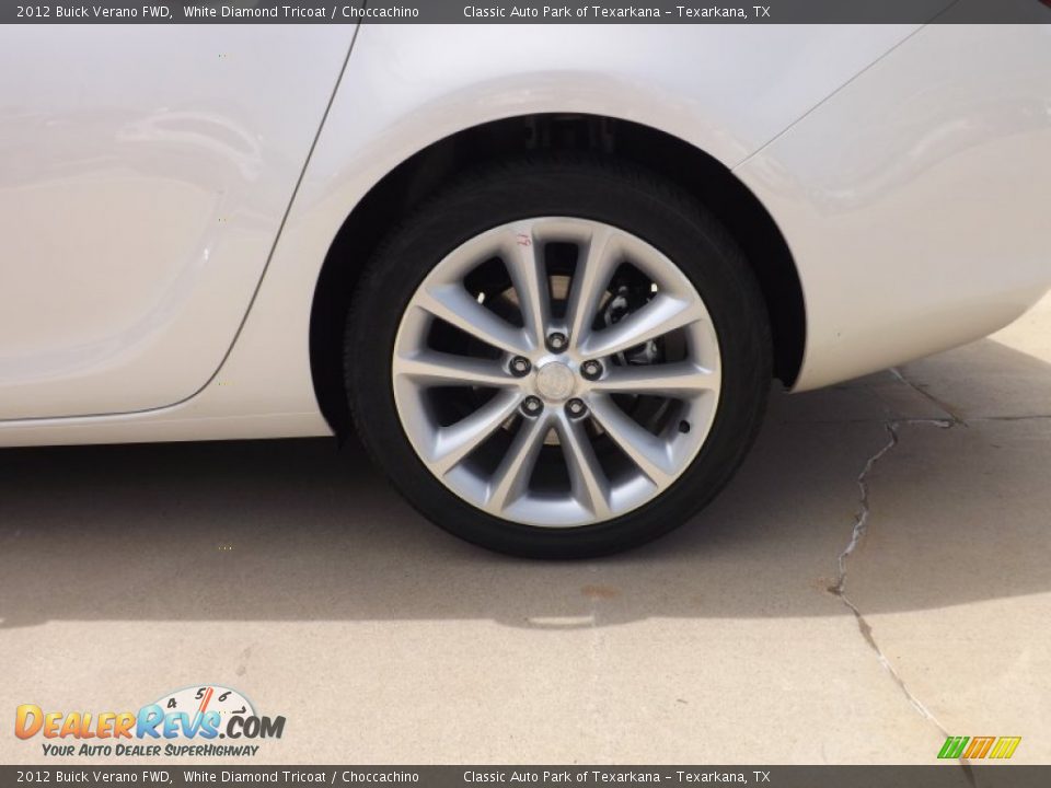 2012 Buick Verano FWD White Diamond Tricoat / Choccachino Photo #21