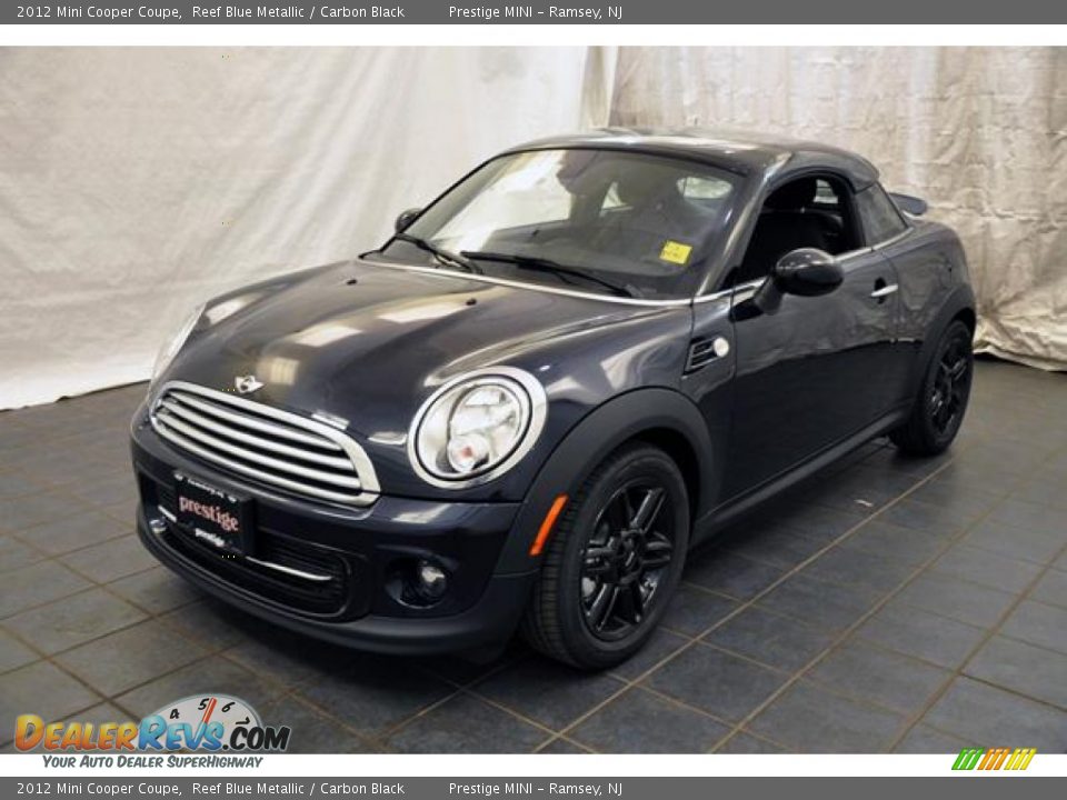 2012 Mini Cooper Coupe Reef Blue Metallic / Carbon Black Photo #1