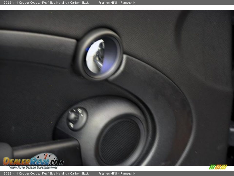 2012 Mini Cooper Coupe Reef Blue Metallic / Carbon Black Photo #12