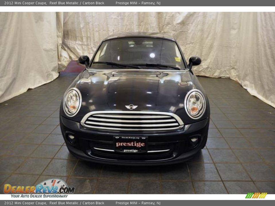 2012 Mini Cooper Coupe Reef Blue Metallic / Carbon Black Photo #21