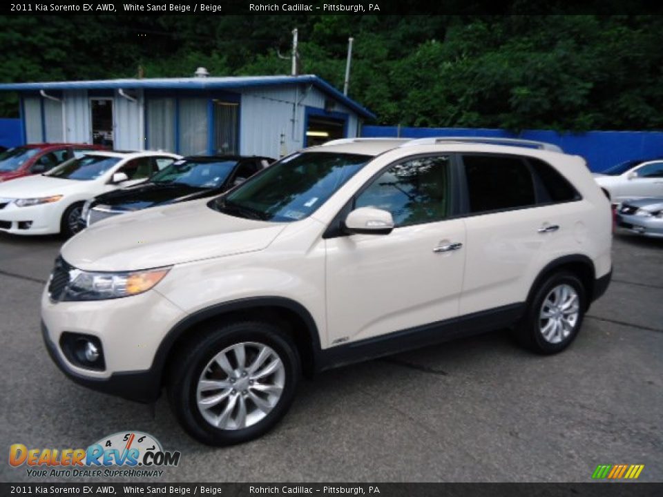 2011 Kia Sorento EX AWD White Sand Beige / Beige Photo #1