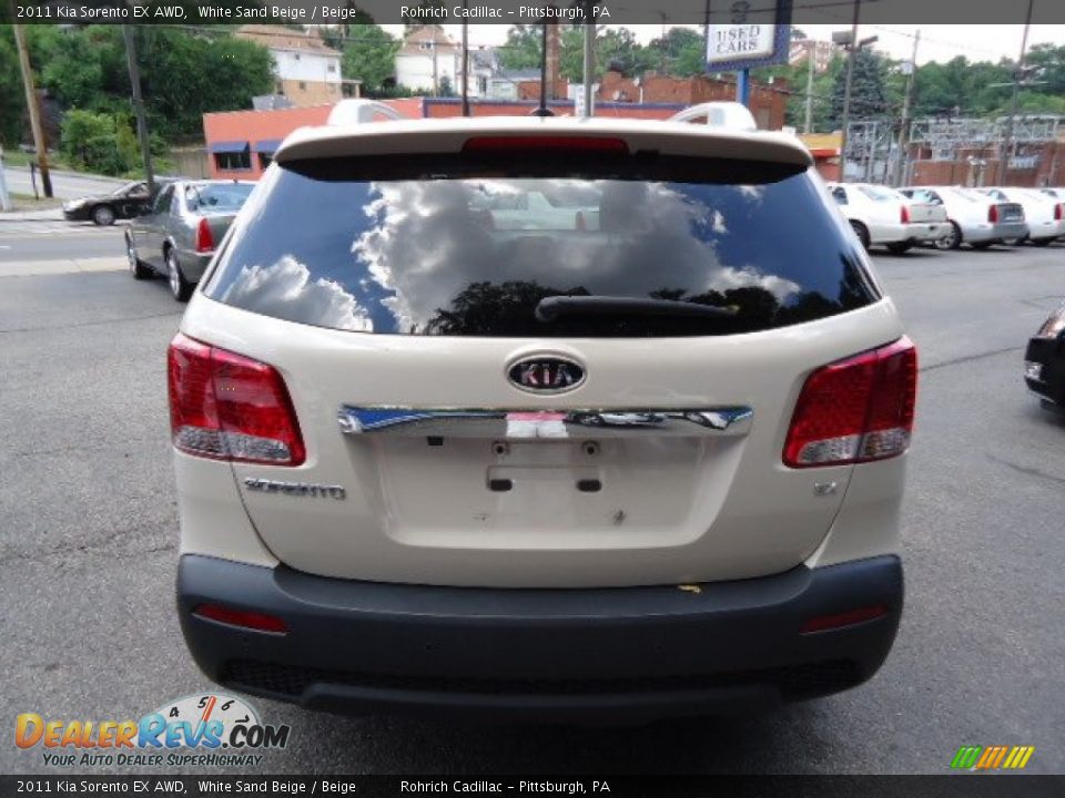 2011 Kia Sorento EX AWD White Sand Beige / Beige Photo #4