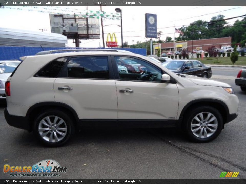 2011 Kia Sorento EX AWD White Sand Beige / Beige Photo #6