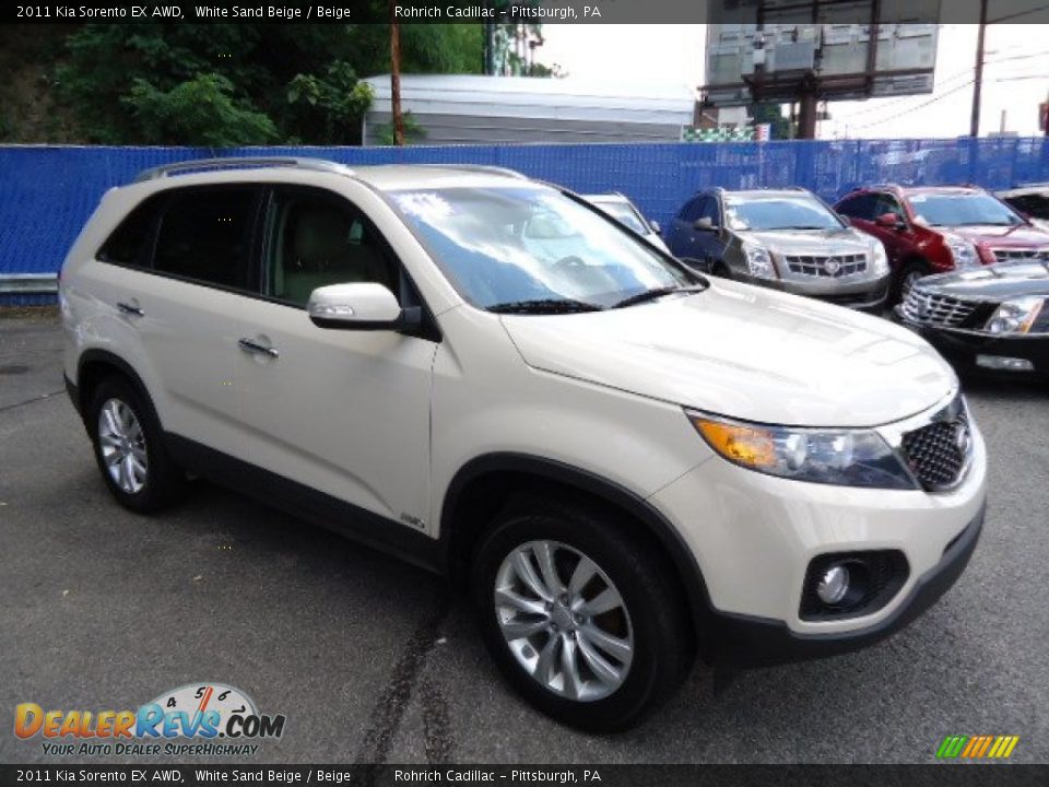 2011 Kia Sorento EX AWD White Sand Beige / Beige Photo #7