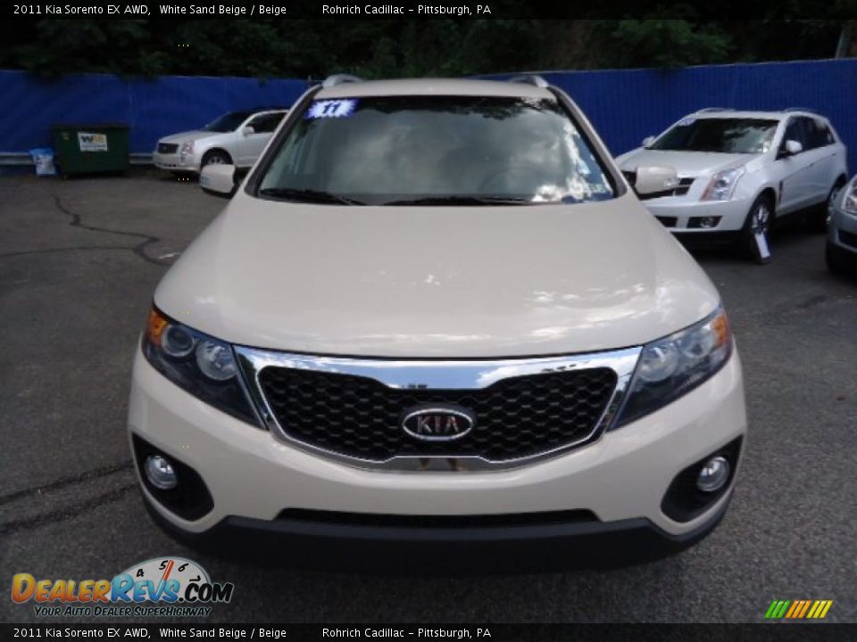 2011 Kia Sorento EX AWD White Sand Beige / Beige Photo #8