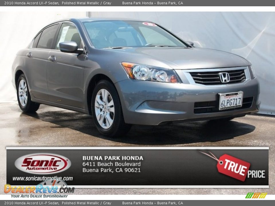 2010 Honda Accord LX-P Sedan Polished Metal Metallic / Gray Photo #1