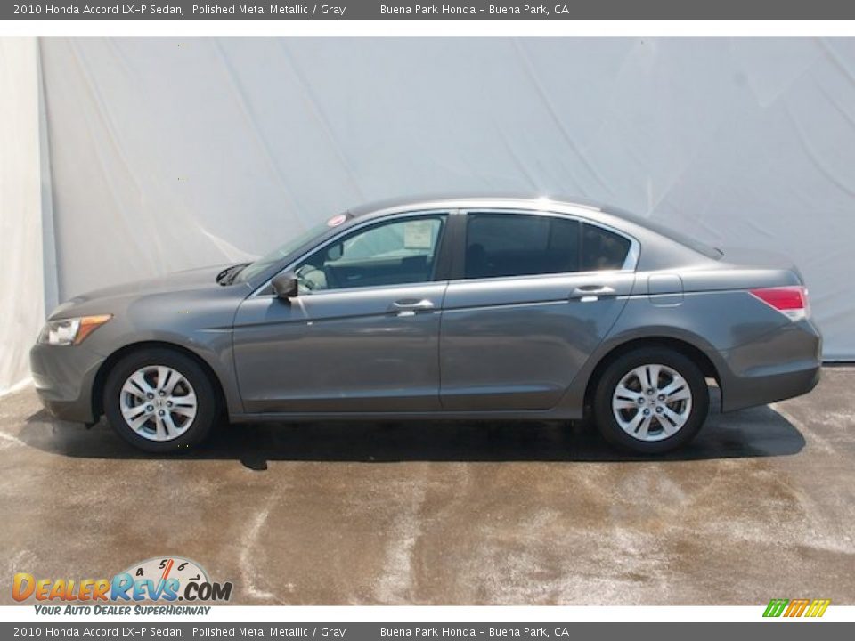 2010 Honda Accord LX-P Sedan Polished Metal Metallic / Gray Photo #8