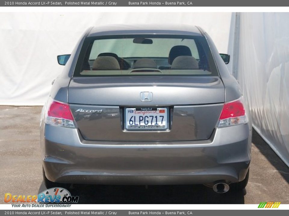 2010 Honda Accord LX-P Sedan Polished Metal Metallic / Gray Photo #9