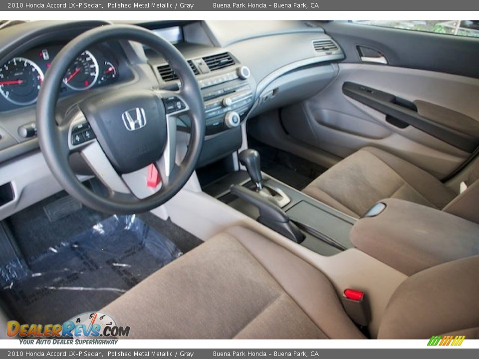 2010 Honda Accord LX-P Sedan Polished Metal Metallic / Gray Photo #11