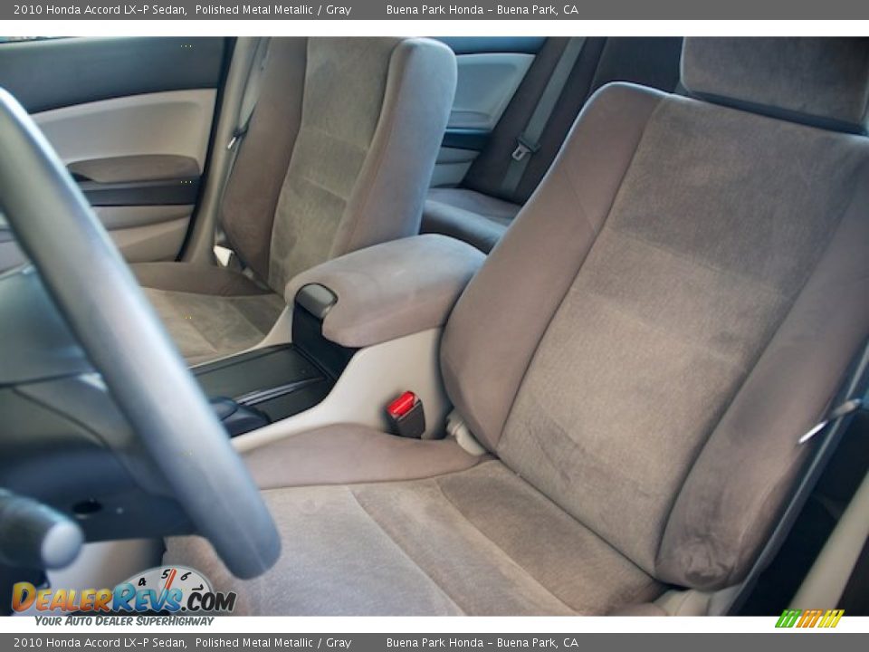 2010 Honda Accord LX-P Sedan Polished Metal Metallic / Gray Photo #13
