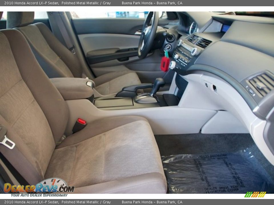 2010 Honda Accord LX-P Sedan Polished Metal Metallic / Gray Photo #19