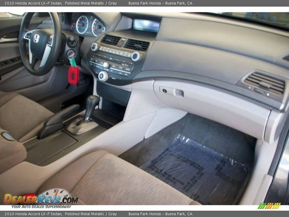 2010 Honda Accord LX-P Sedan Polished Metal Metallic / Gray Photo #20