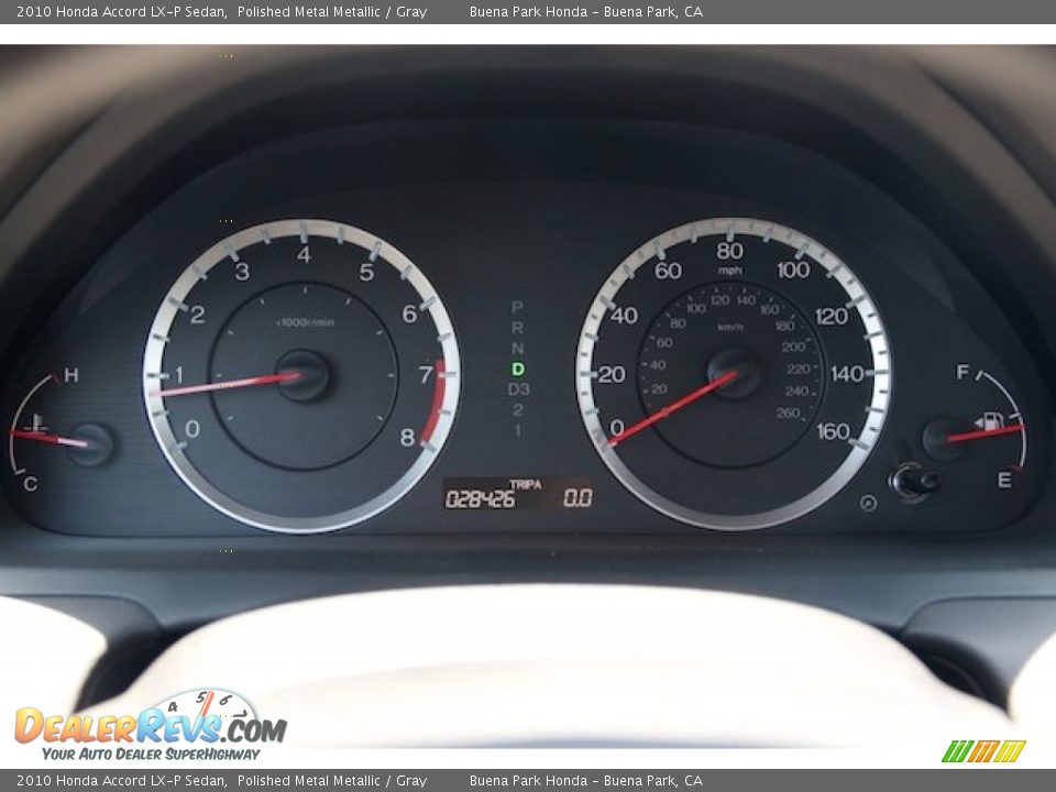 2010 Honda Accord LX-P Sedan Polished Metal Metallic / Gray Photo #22
