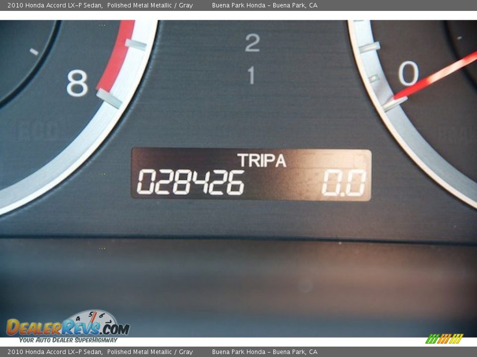 2010 Honda Accord LX-P Sedan Polished Metal Metallic / Gray Photo #23