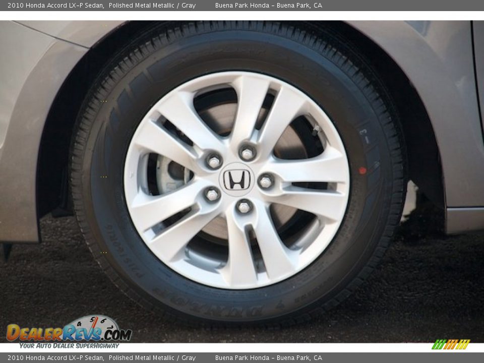 2010 Honda Accord LX-P Sedan Polished Metal Metallic / Gray Photo #29