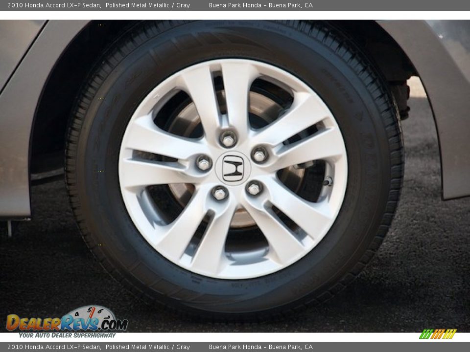 2010 Honda Accord LX-P Sedan Polished Metal Metallic / Gray Photo #30