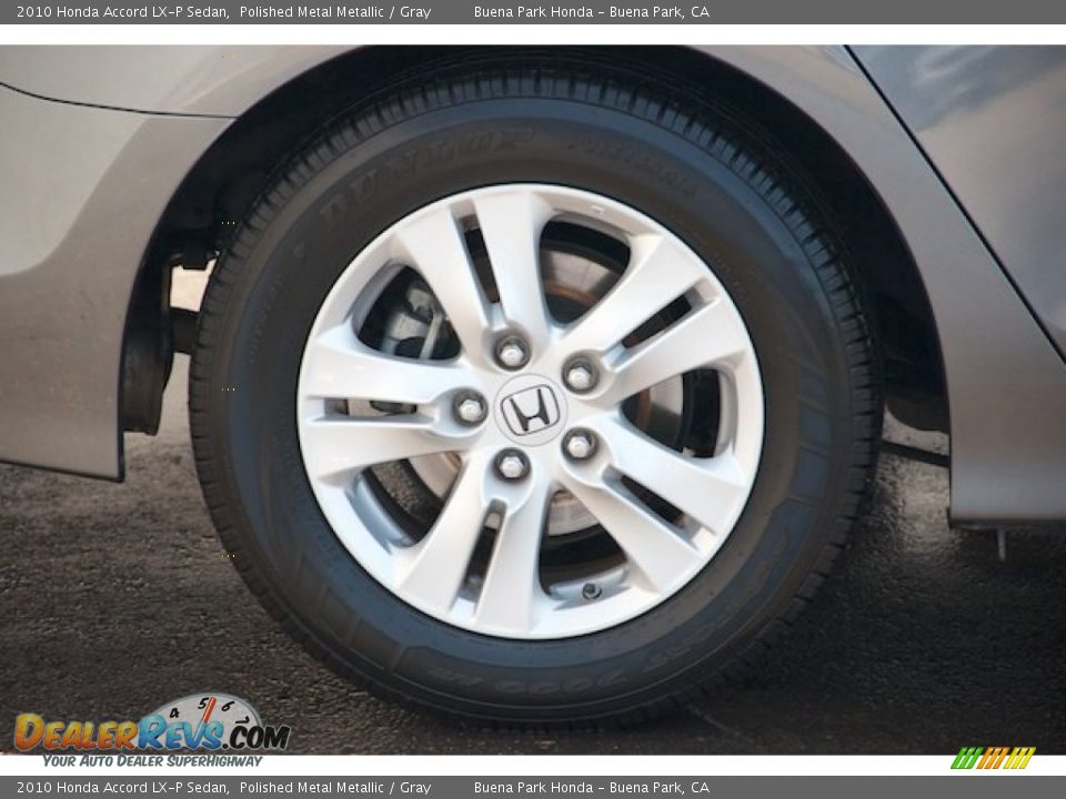 2010 Honda Accord LX-P Sedan Polished Metal Metallic / Gray Photo #31