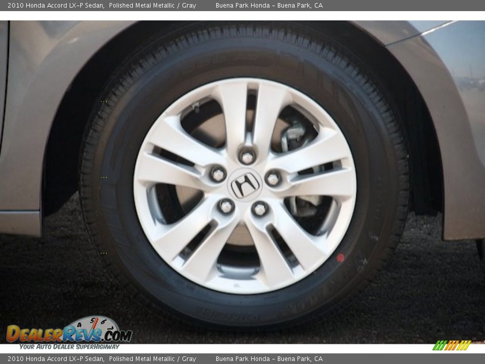 2010 Honda Accord LX-P Sedan Polished Metal Metallic / Gray Photo #32
