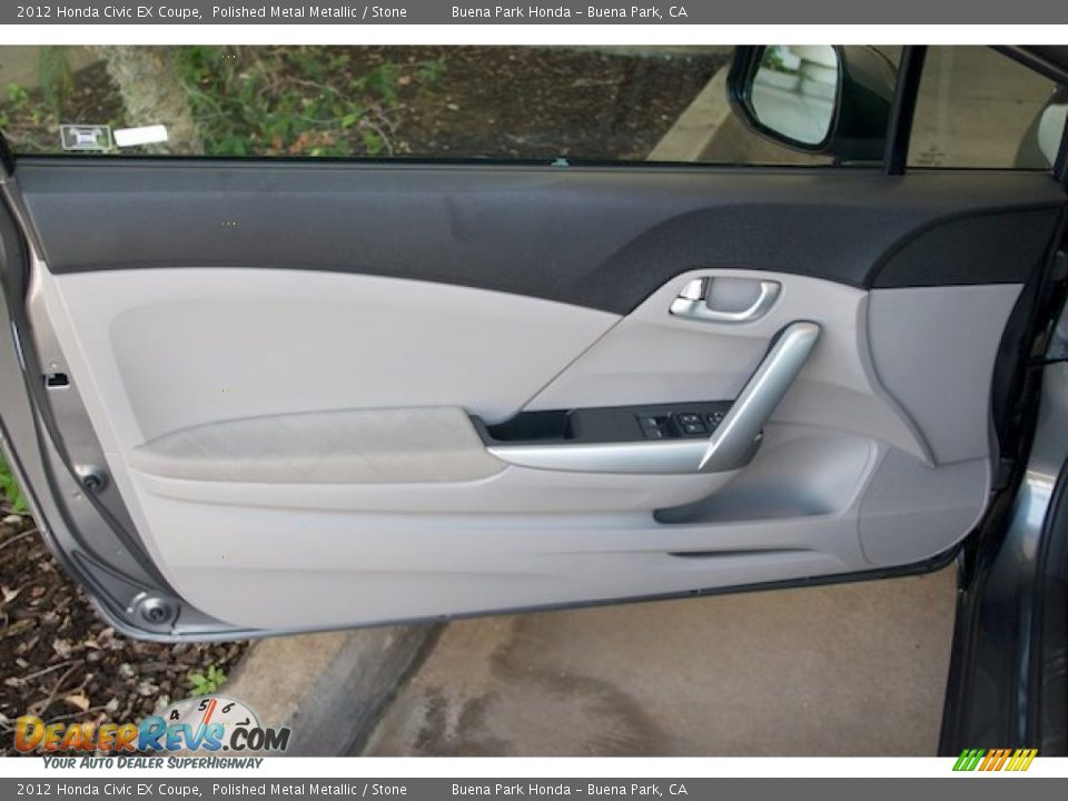 2012 Honda Civic EX Coupe Polished Metal Metallic / Stone Photo #23