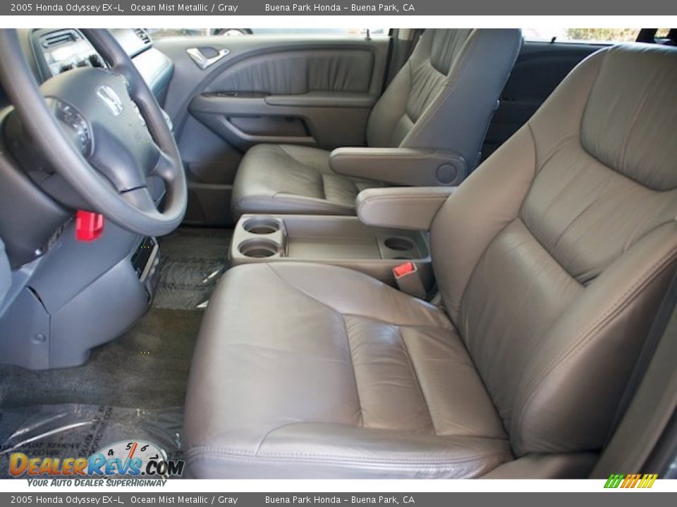 2005 Honda Odyssey EX-L Ocean Mist Metallic / Gray Photo #3