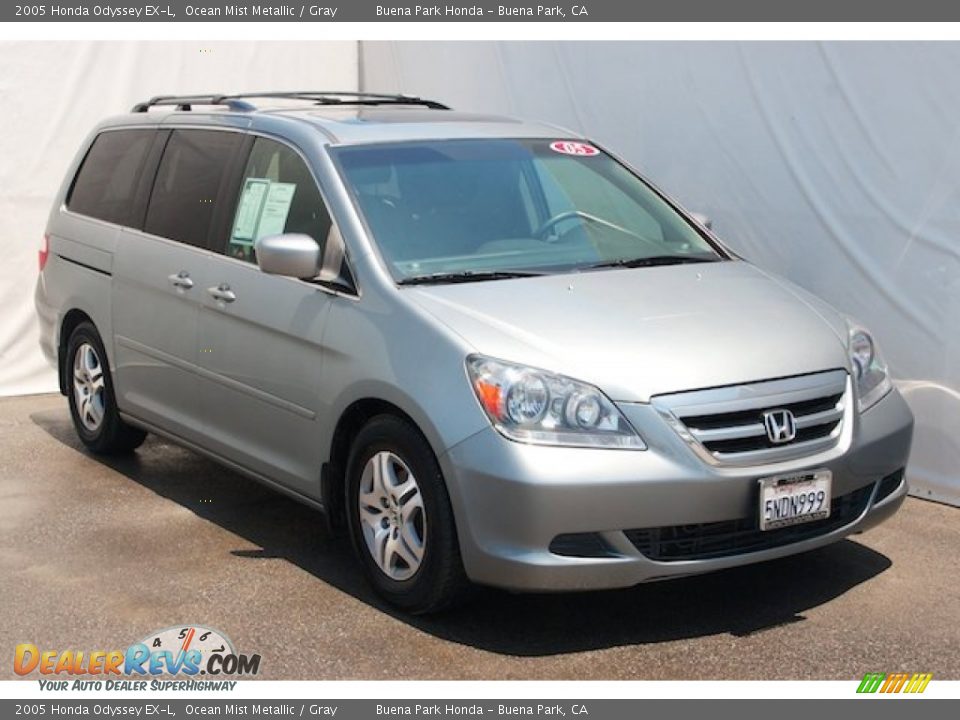 2005 Honda Odyssey EX-L Ocean Mist Metallic / Gray Photo #6