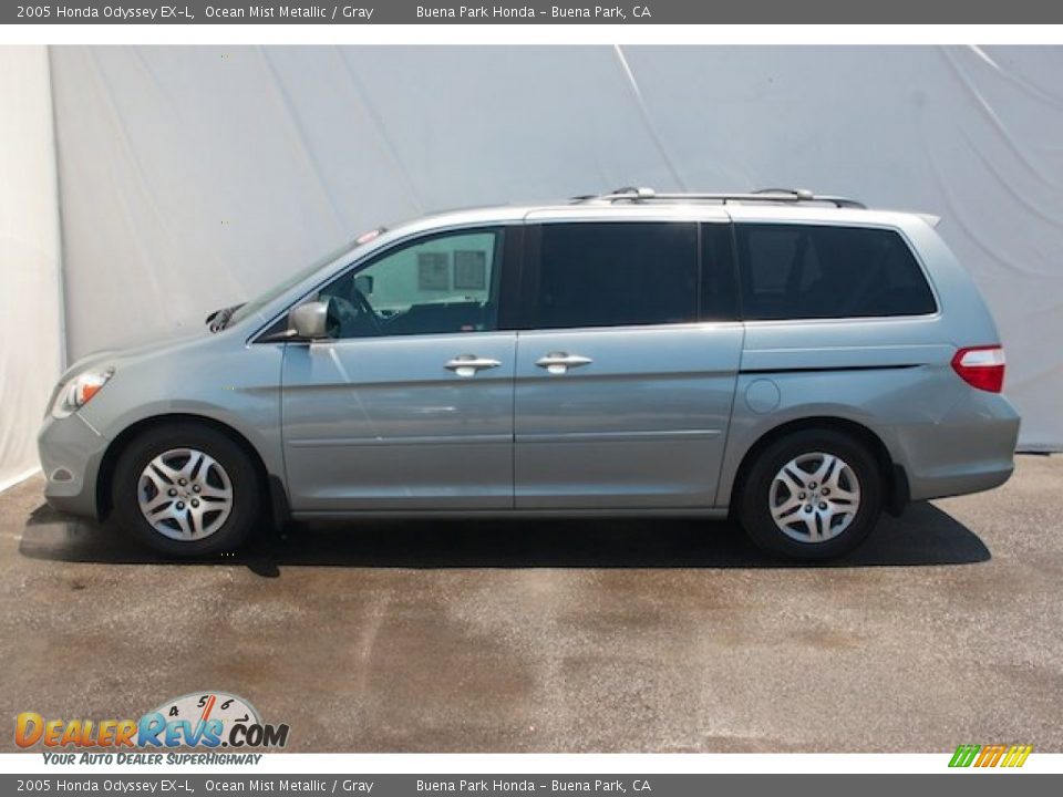 2005 Honda Odyssey EX-L Ocean Mist Metallic / Gray Photo #8