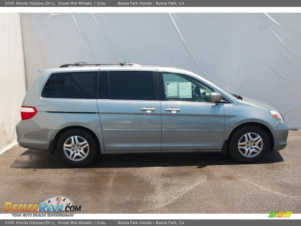 2005 Honda Odyssey EX-L Ocean Mist Metallic / Gray Photo #10