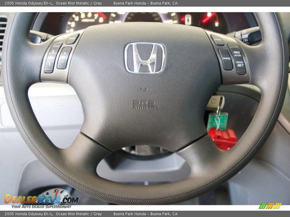 2005 Honda Odyssey EX-L Ocean Mist Metallic / Gray Photo #11