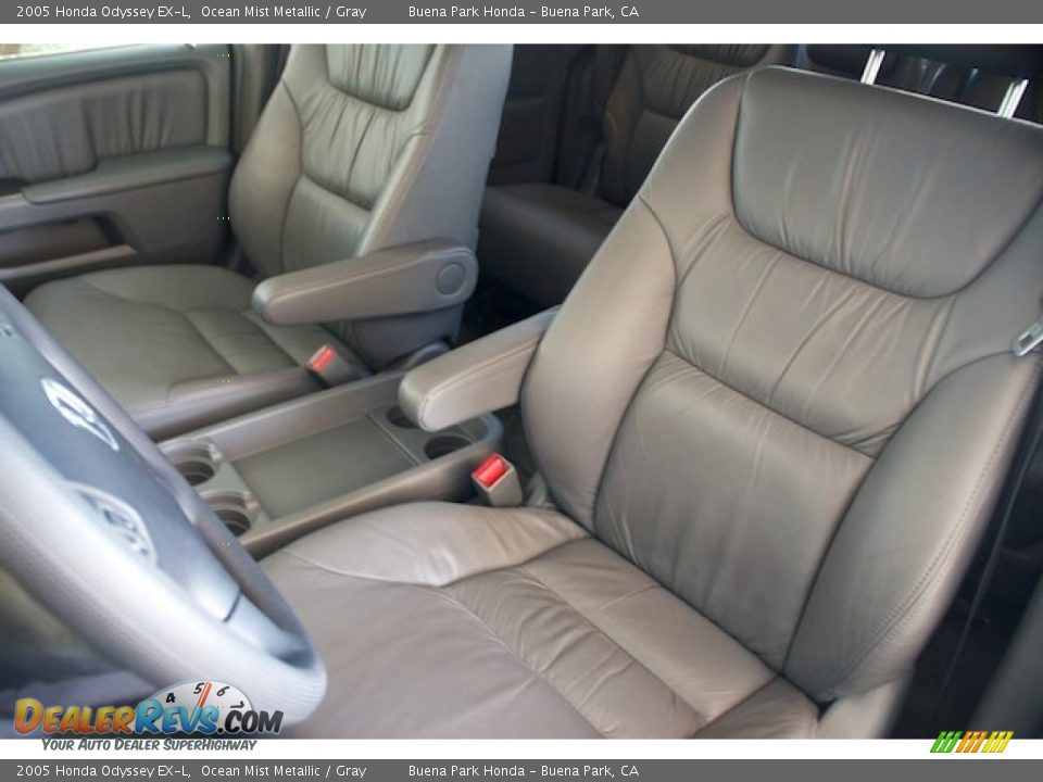 2005 Honda Odyssey EX-L Ocean Mist Metallic / Gray Photo #14