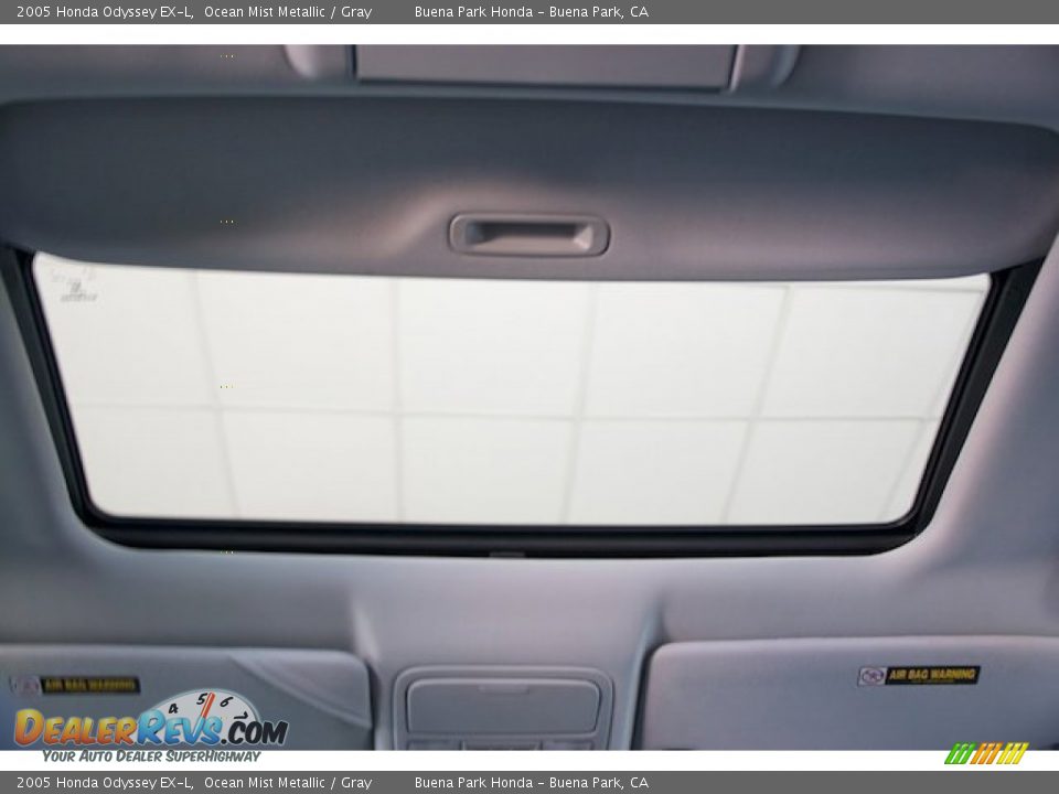 2005 Honda Odyssey EX-L Ocean Mist Metallic / Gray Photo #17