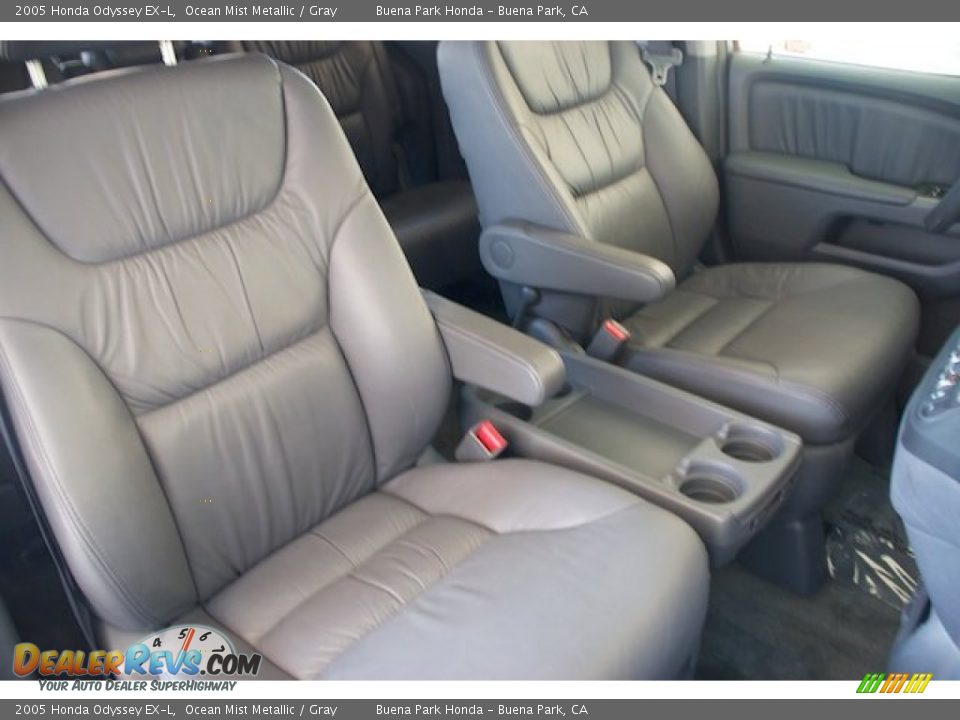 2005 Honda Odyssey EX-L Ocean Mist Metallic / Gray Photo #28