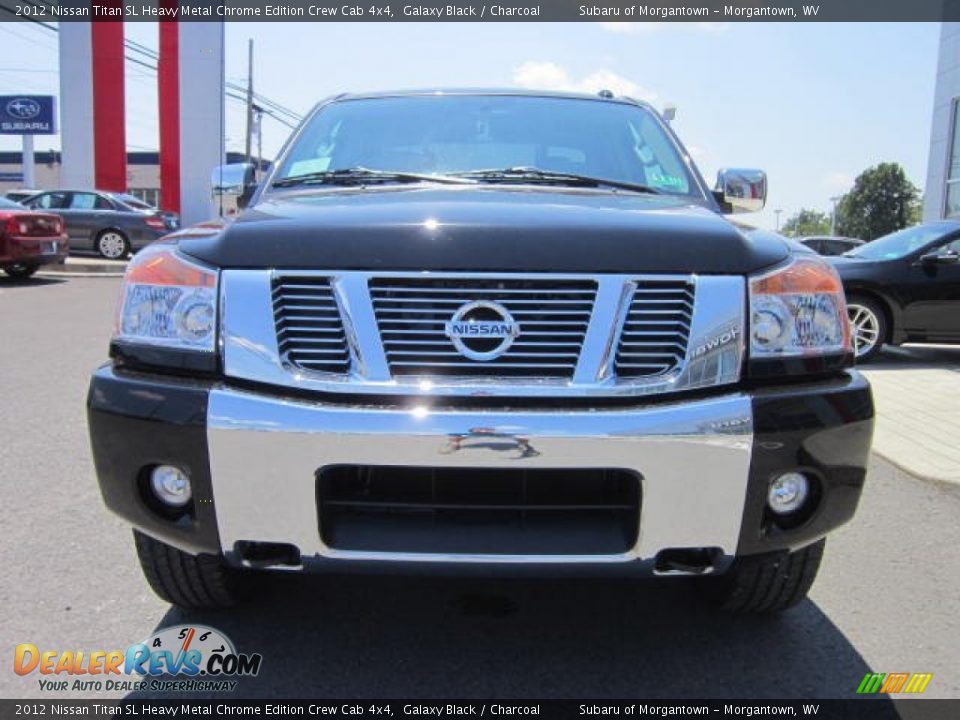 2012 Nissan Titan SL Heavy Metal Chrome Edition Crew Cab 4x4 Galaxy Black / Charcoal Photo #2