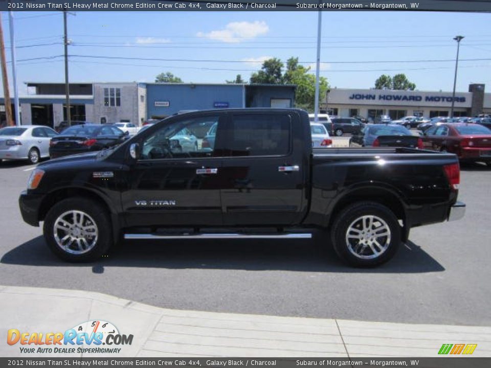 2012 Nissan Titan SL Heavy Metal Chrome Edition Crew Cab 4x4 Galaxy Black / Charcoal Photo #4