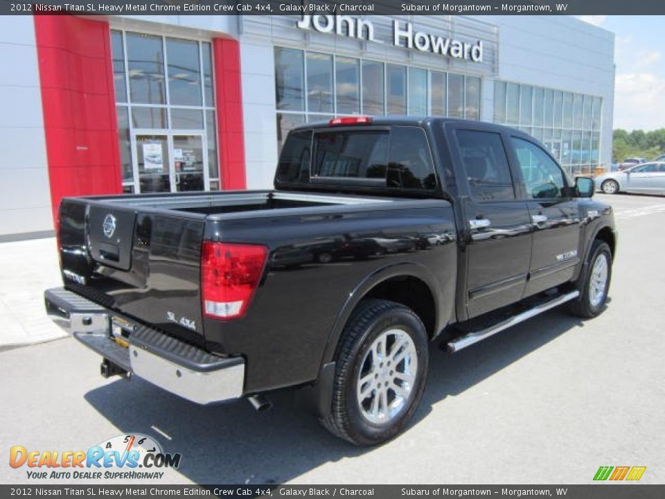 2012 Nissan Titan SL Heavy Metal Chrome Edition Crew Cab 4x4 Galaxy Black / Charcoal Photo #7