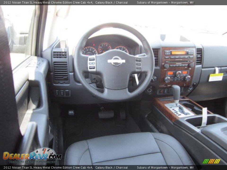 Dashboard of 2012 Nissan Titan SL Heavy Metal Chrome Edition Crew Cab 4x4 Photo #15