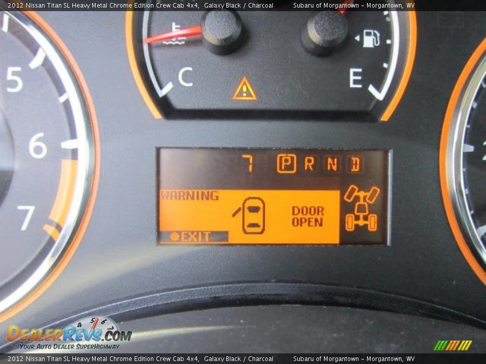 2012 Nissan Titan SL Heavy Metal Chrome Edition Crew Cab 4x4 Galaxy Black / Charcoal Photo #20