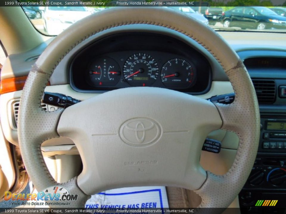 1999 Toyota Solara SE V6 Coupe Sandrift Metallic / Ivory Photo #14