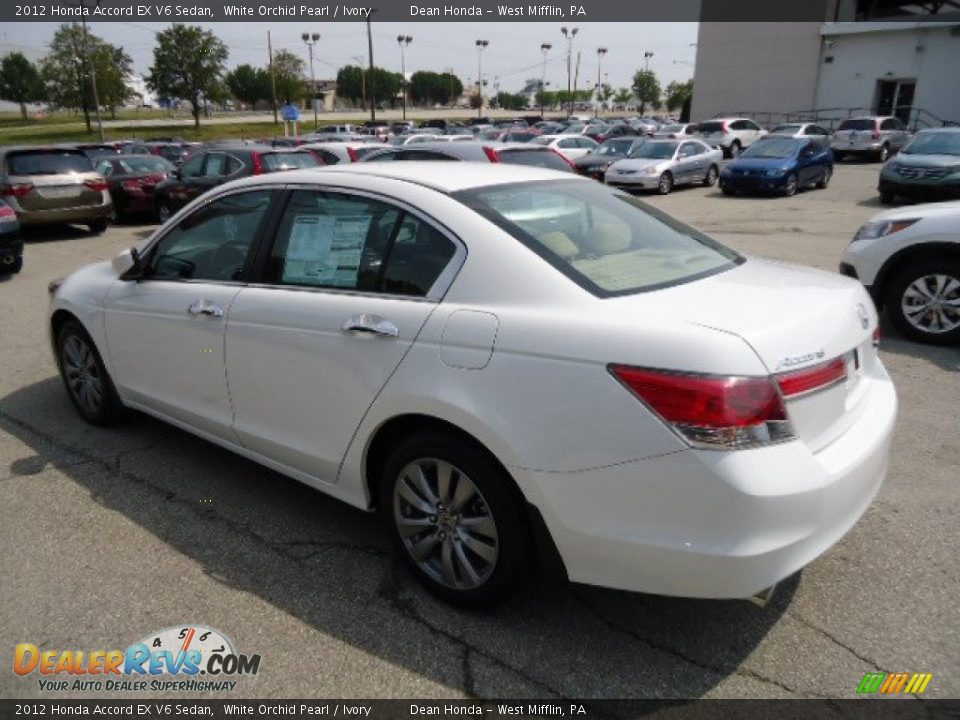 2012 Honda Accord EX V6 Sedan White Orchid Pearl / Ivory Photo #2