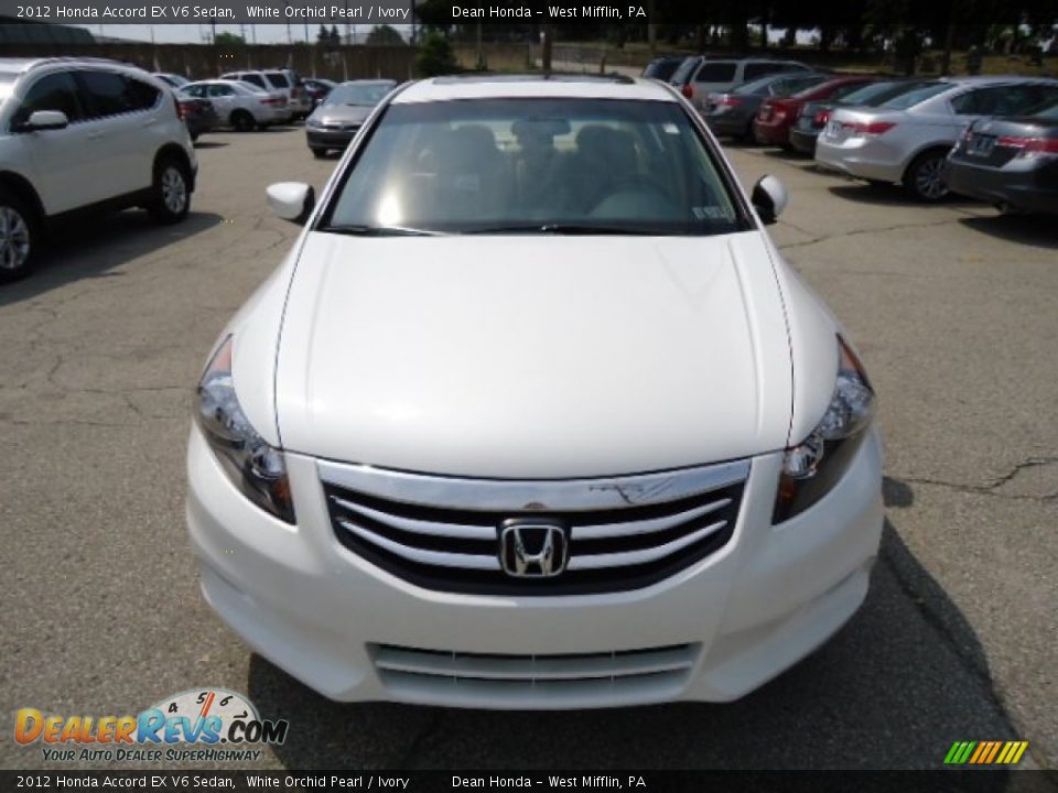 2012 Honda Accord EX V6 Sedan White Orchid Pearl / Ivory Photo #7