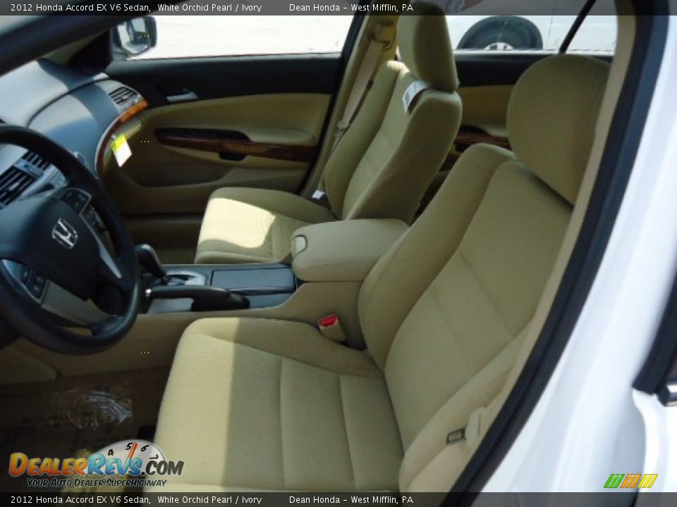 2012 Honda Accord EX V6 Sedan White Orchid Pearl / Ivory Photo #10