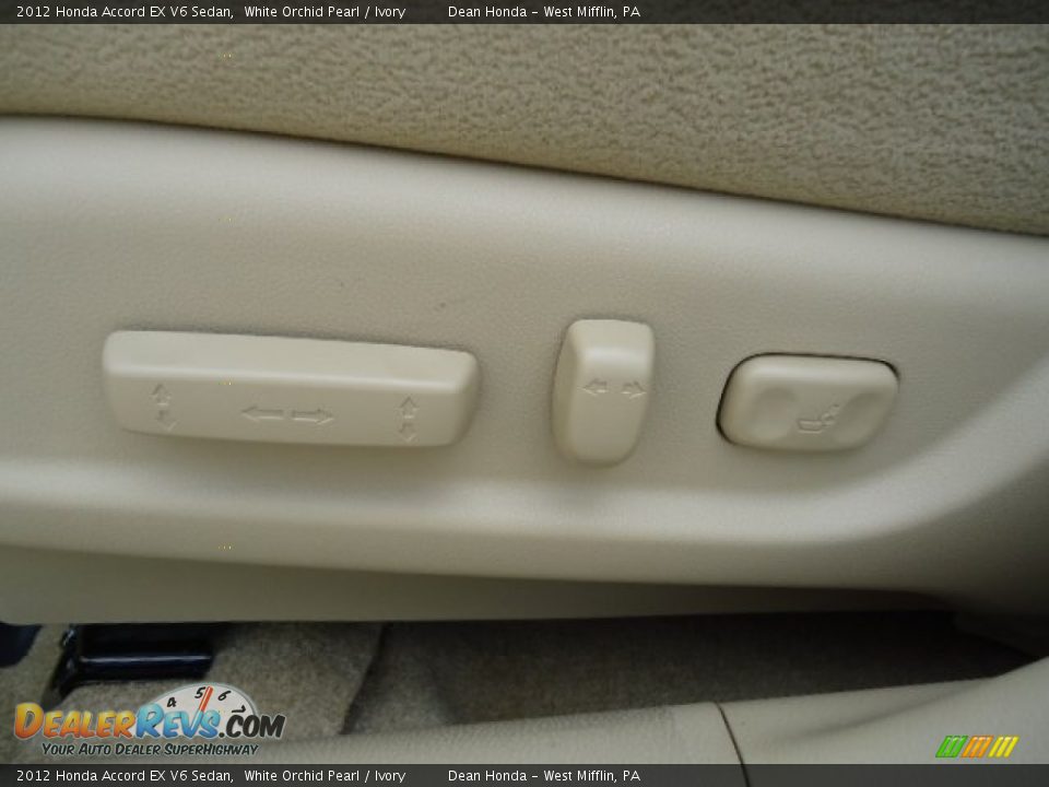 2012 Honda Accord EX V6 Sedan White Orchid Pearl / Ivory Photo #15