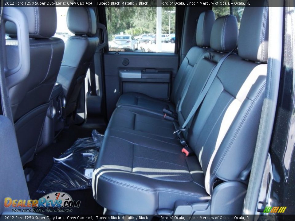 Rear Seat of 2012 Ford F250 Super Duty Lariat Crew Cab 4x4 Photo #6