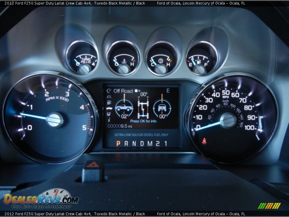 2012 Ford F250 Super Duty Lariat Crew Cab 4x4 Gauges Photo #9