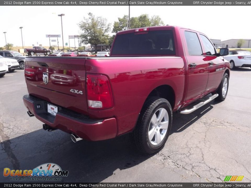 2012 Dodge Ram 1500 Express Crew Cab 4x4 Deep Cherry Red Crystal Pearl / Dark Slate Gray/Medium Graystone Photo #5